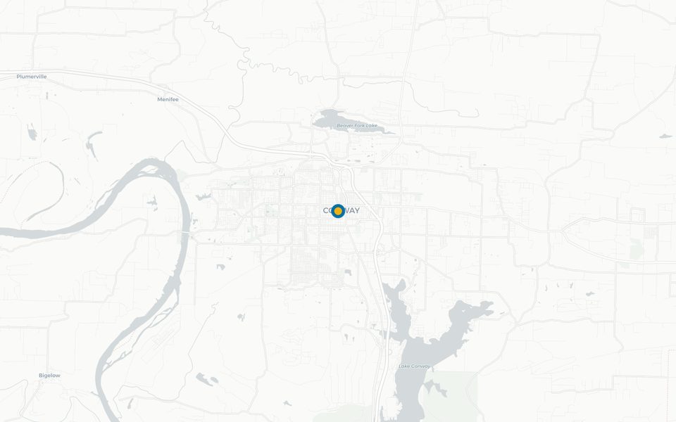 Map of Conway, Arkansas, home of Emprise Digital